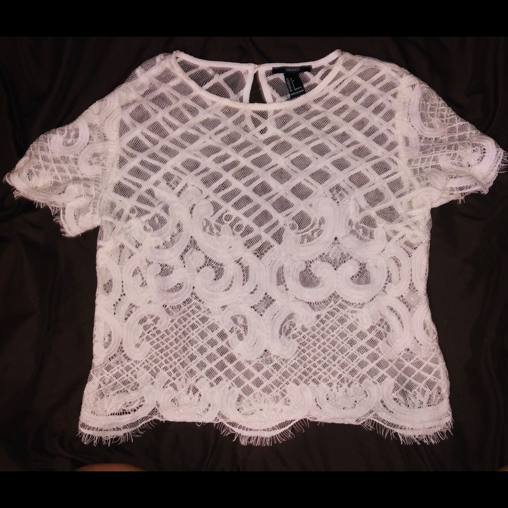White Lace Top